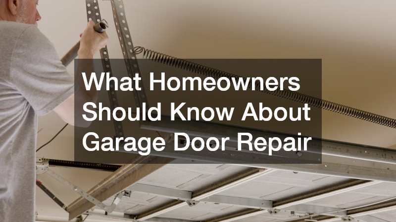 What Homeowners Should Know About Garage Door Repair